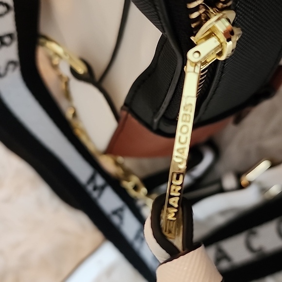 Marc Jacobs White and Black Logo Strap Mini Backpack - Picture 11 of 12